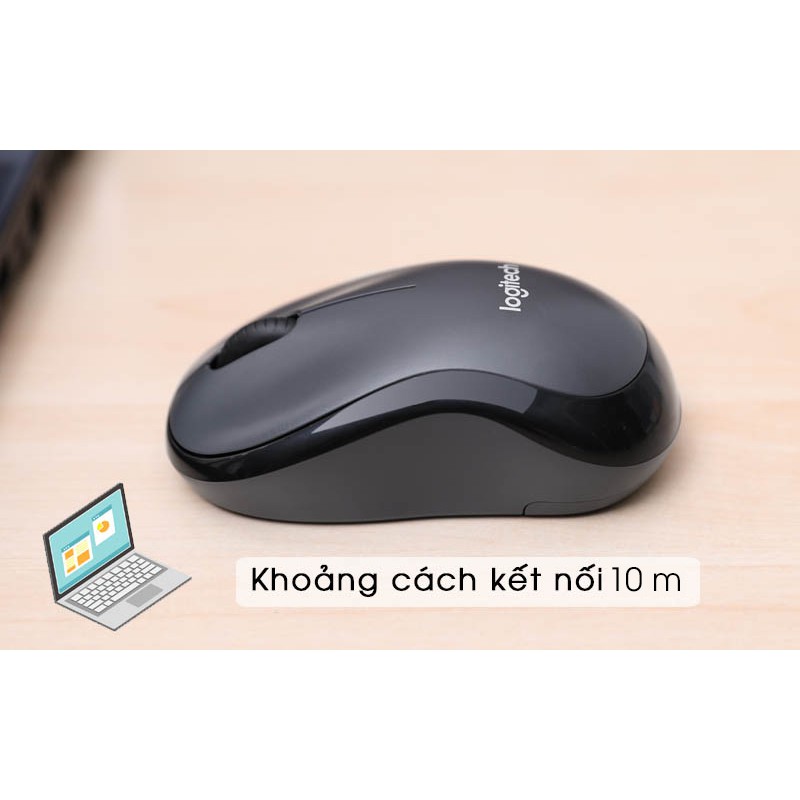 Chuột không dây logitech m220 không tiếng ồn | BigBuy360 - bigbuy360.vn