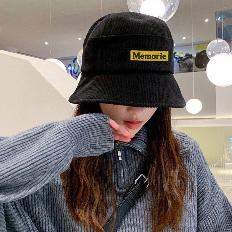 Mũ bucket vành cụp Nón tai bèo thêu chữ chất nhung tăm cao cấp form unisex nam nữ giá rẻ Tucanvas TCV89 M03