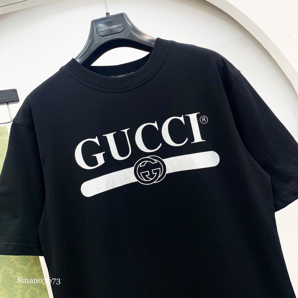 Áo phông Nam Nữ🔅FULL SIZE🔅 Áo T shirt Gucci Original 2021 size M-XXL 3 màu trắng-đen-hồng co giãn 4 chiều, thấm mồ hôi