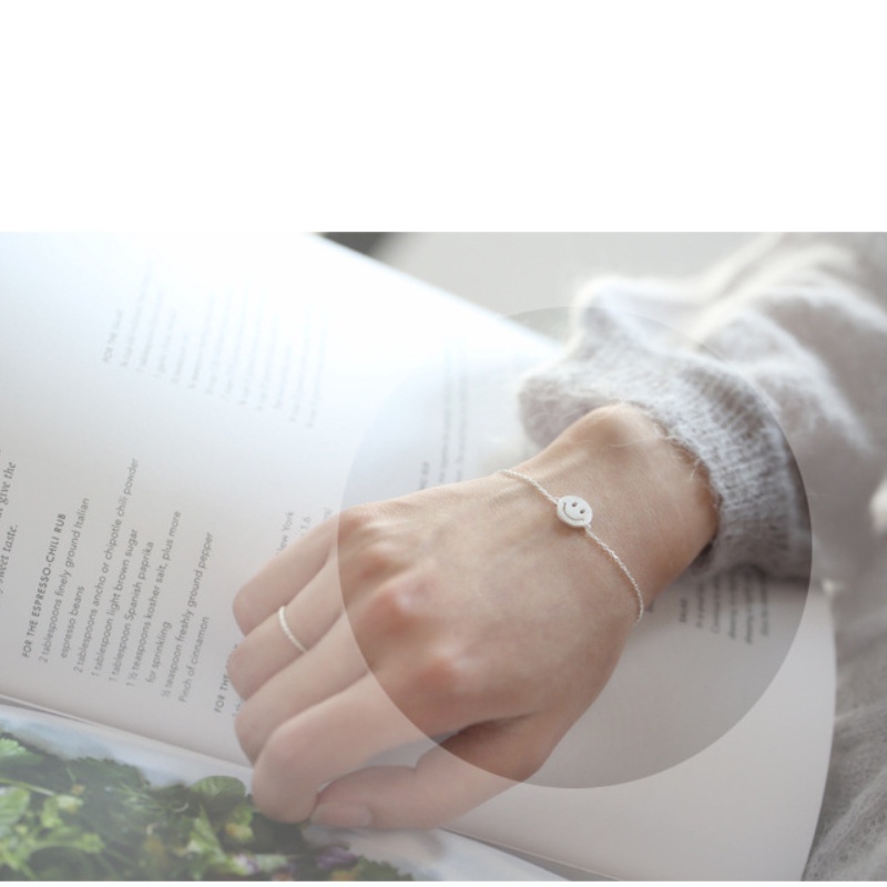 Phiên bản Hàn Quốc mới của thời trang cá tính vòng tay mặt cười vòng tay nữ biểu cảm đơn giản