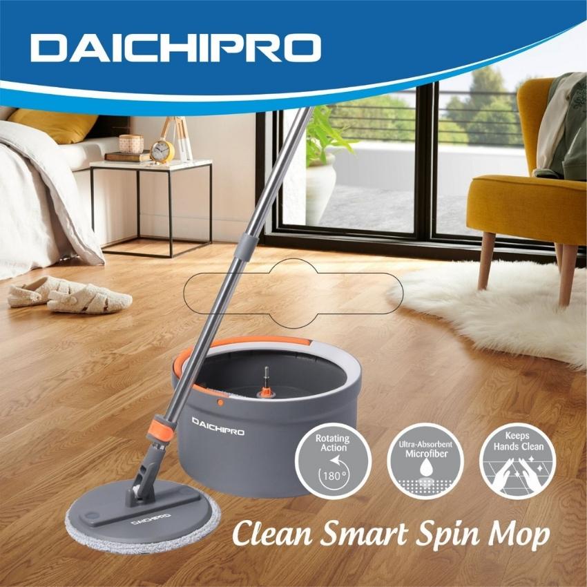 Bộ Cây Lau Nhà Thông Minh, Tự Động Tách Nước Bẩn, Tự Động Vắt Khô, Xoay 360 độ Daichipro DCP 5SM - Hàng Chính Hãng