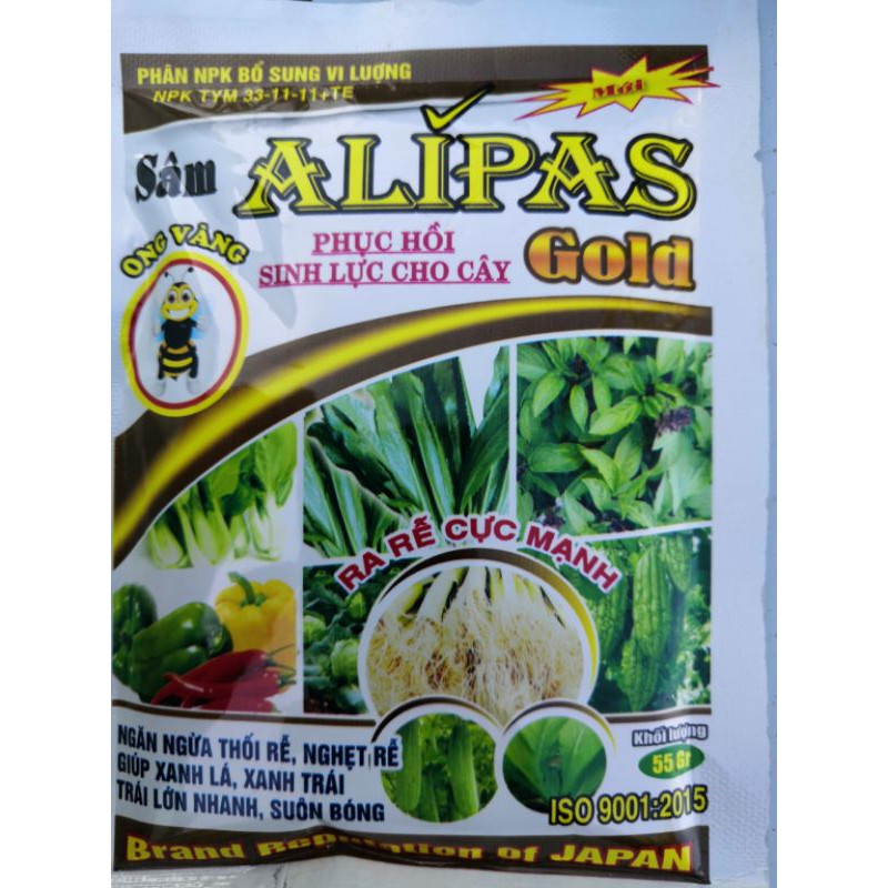 Phân Bón Lá Sâm ALIPAS gói 55gr