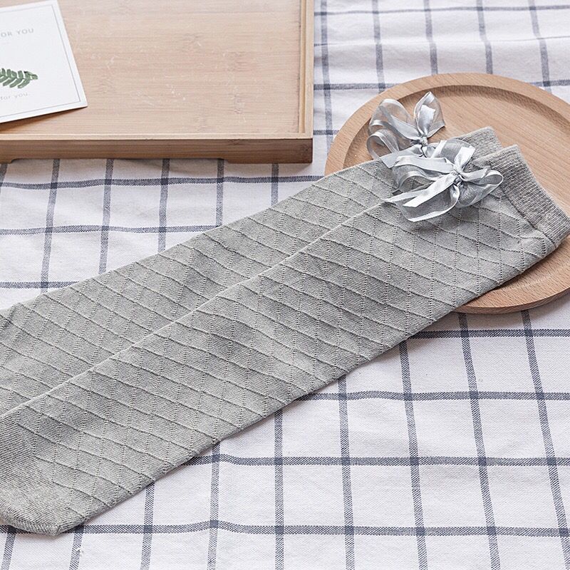 Vớ Cổ Cao Đính Kim Cương Thời Trang Xuân Thu Cho Bé Gái 3-5-7-10 Tuổi