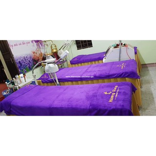 Bộ 5 Khăn Trải giường Spa 90x190 cm, Màu Trắng (MUSES)