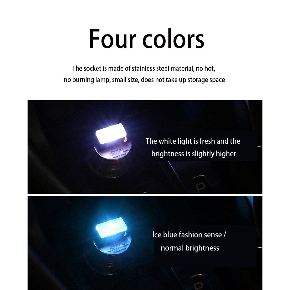 Đèn LED Usb mini Không Dây Trang Trí Nội Thất Xe Hơi