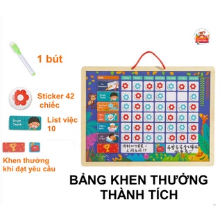 Đồ Chơi Bảng Khen Thưởng Thành Tích Bằng Gỗ Rèn Tính Kỷ Luật Thói Quen Tốt Cho Bé