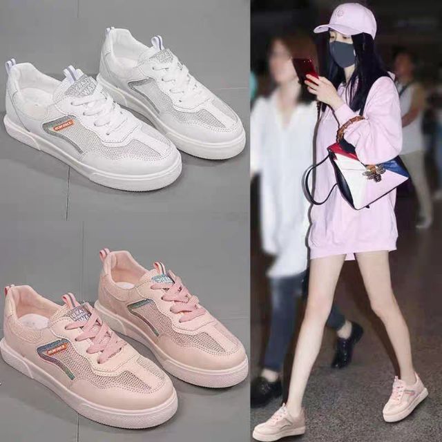 (HANGMOIVE) Giày thể thao phối lưới xinh xắn