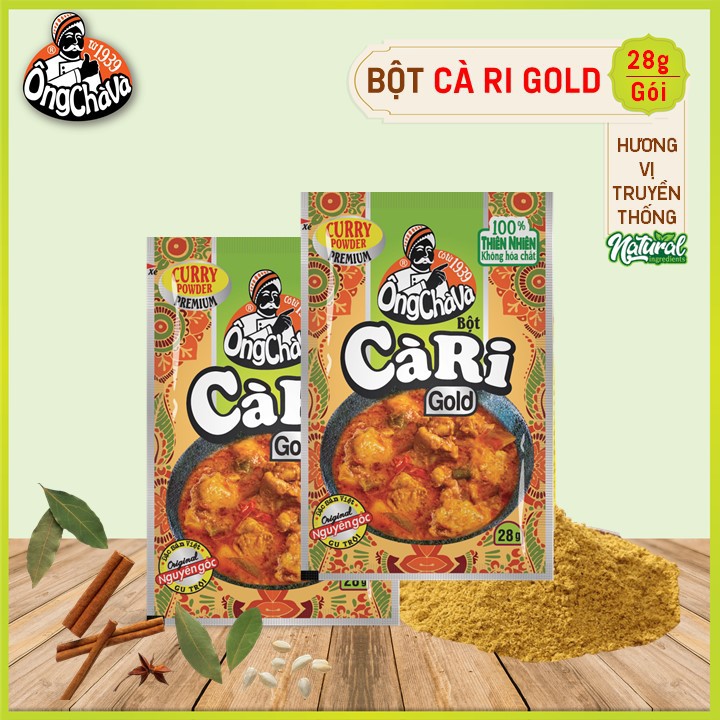 Combo 2 gói Bột Cà Ri Gold Ông Chà Và 28gr - (Bột Cari)