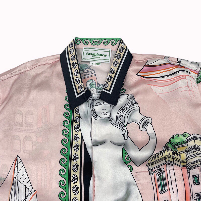 Áo sơ mi Casablanca 50 lago de casa shirt ss21