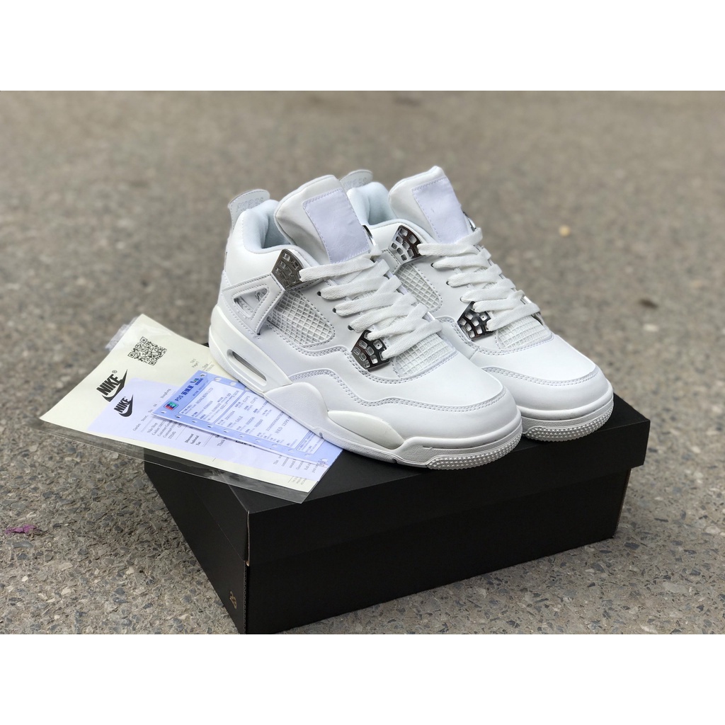📢 Giày Thể Thao, Giày Sneaker Air Jordan 4 Full Trắng