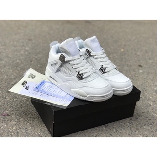 📢 giày thể thao, giày sneaker air jordan 4 full trắng