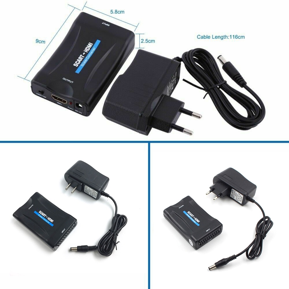 Bộ Chuyển Đổi Tương Thích 1080P Scart Sang HDMI