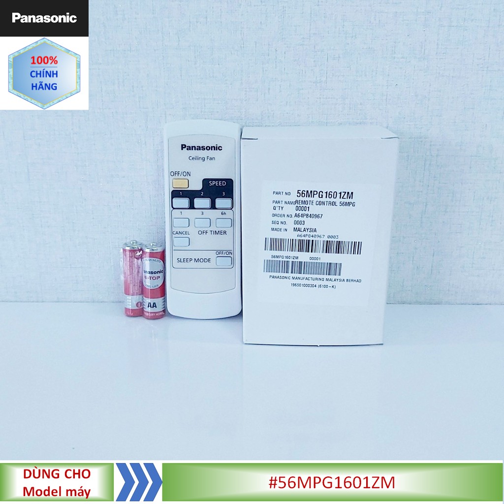 Điều khiển quạt Panasonic model F-56MPGTBGSVH