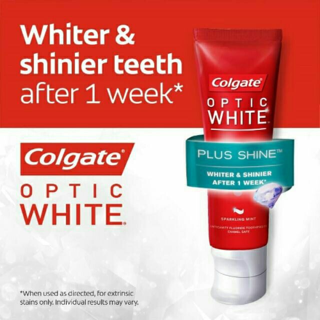 Kem đánh răng Colgate Optic White Plus Shine