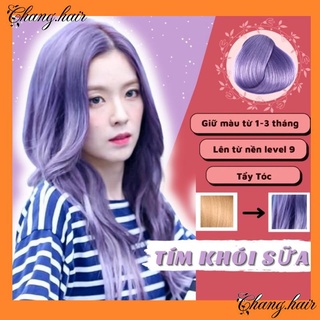 Thuốc nhuộm tóc tím khói sữa | tím pastel khói