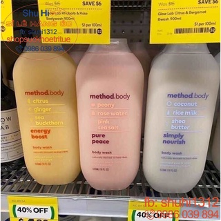 Sữa tắm organic Method Body Úc 532ml