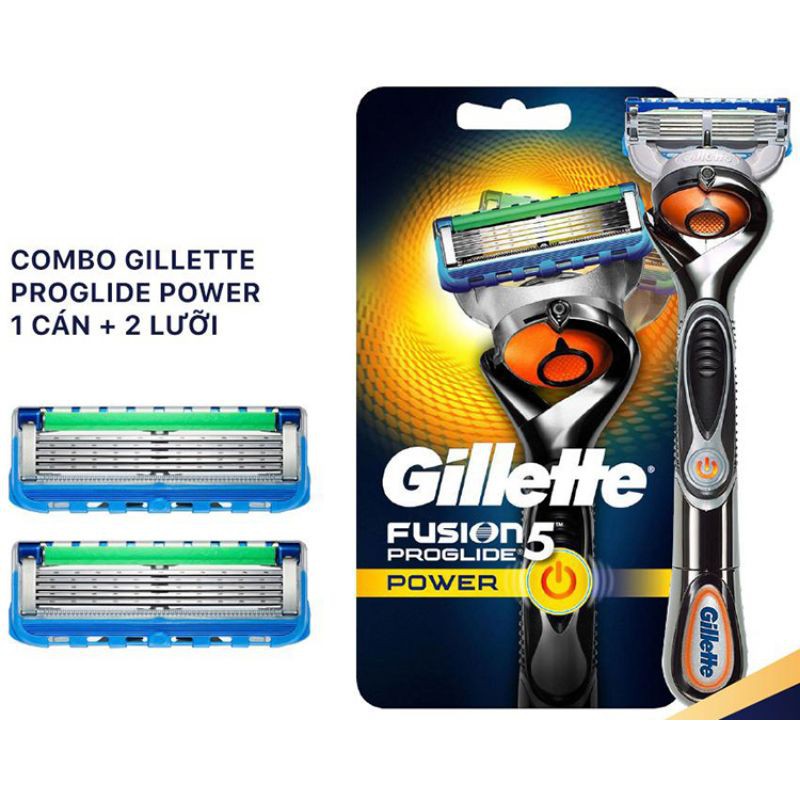 Dao Cạo Gillette Fusion ProGlide  5 Lưỡi ( 1 CÁN + 2 LƯỠI )