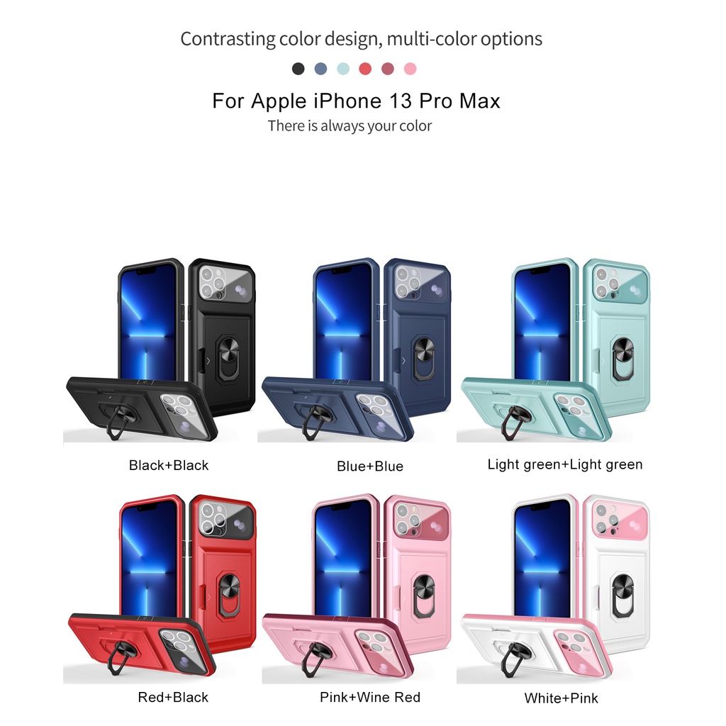 Ốp Điện Thoại Dạng Giáp Chống Sốc Đa Năng 3 Trong 1 Cho iPhone 11 12 13 pro promax x xs xr xsmax 7 8 plus