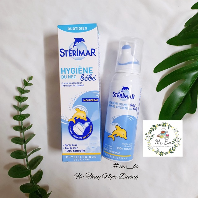 [Pháp] XỊT MUỐI BIỂN STERIMAR 100ml- Dạng thường và kháng viêm