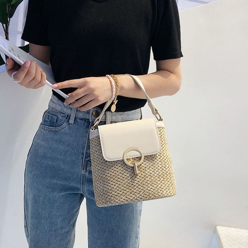 Túi cói Vai Bằng Rơm Thời Trang Sành Điệu Cho Nữ