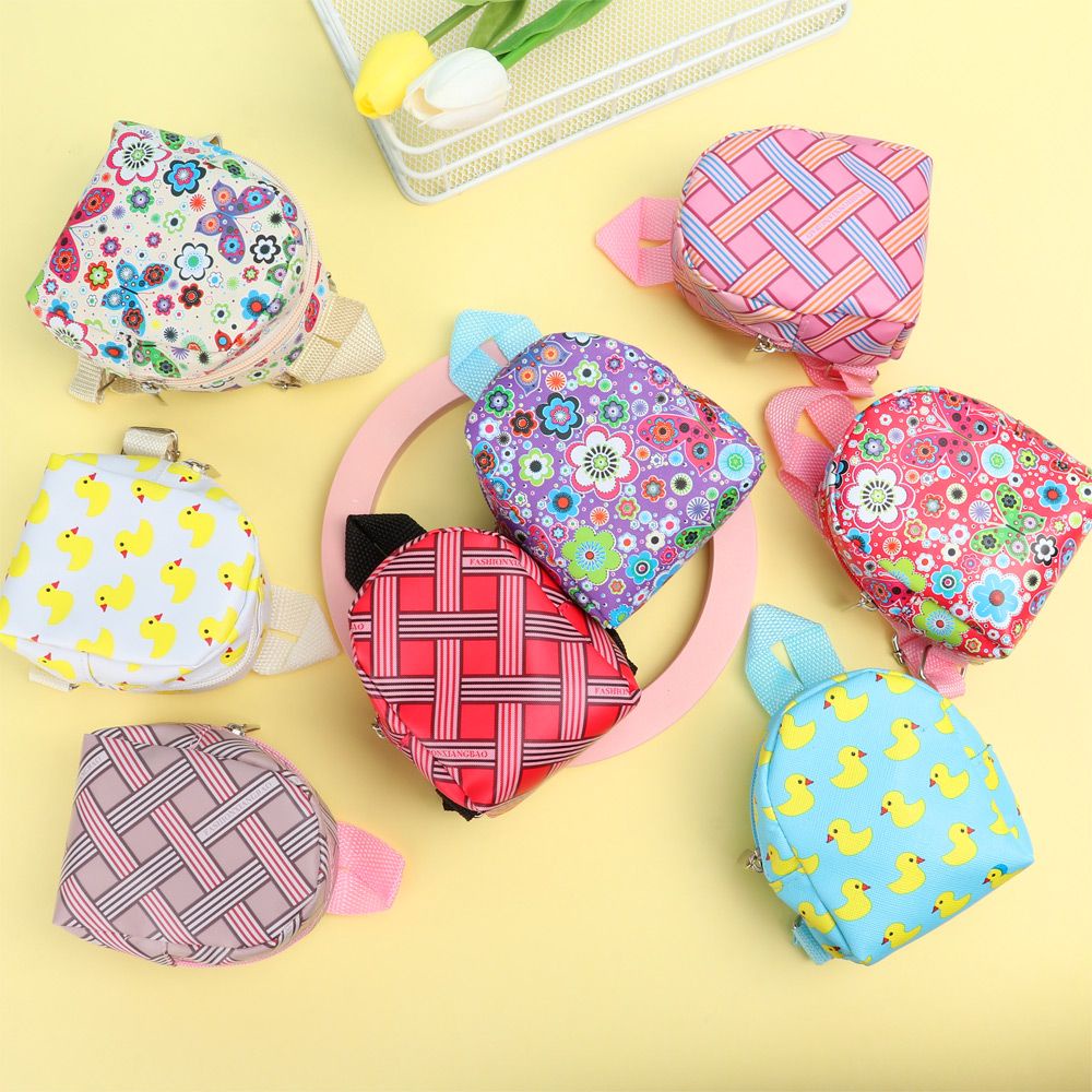 Ba lô mini thời trang dễ thương có móc khóa cho búp bê