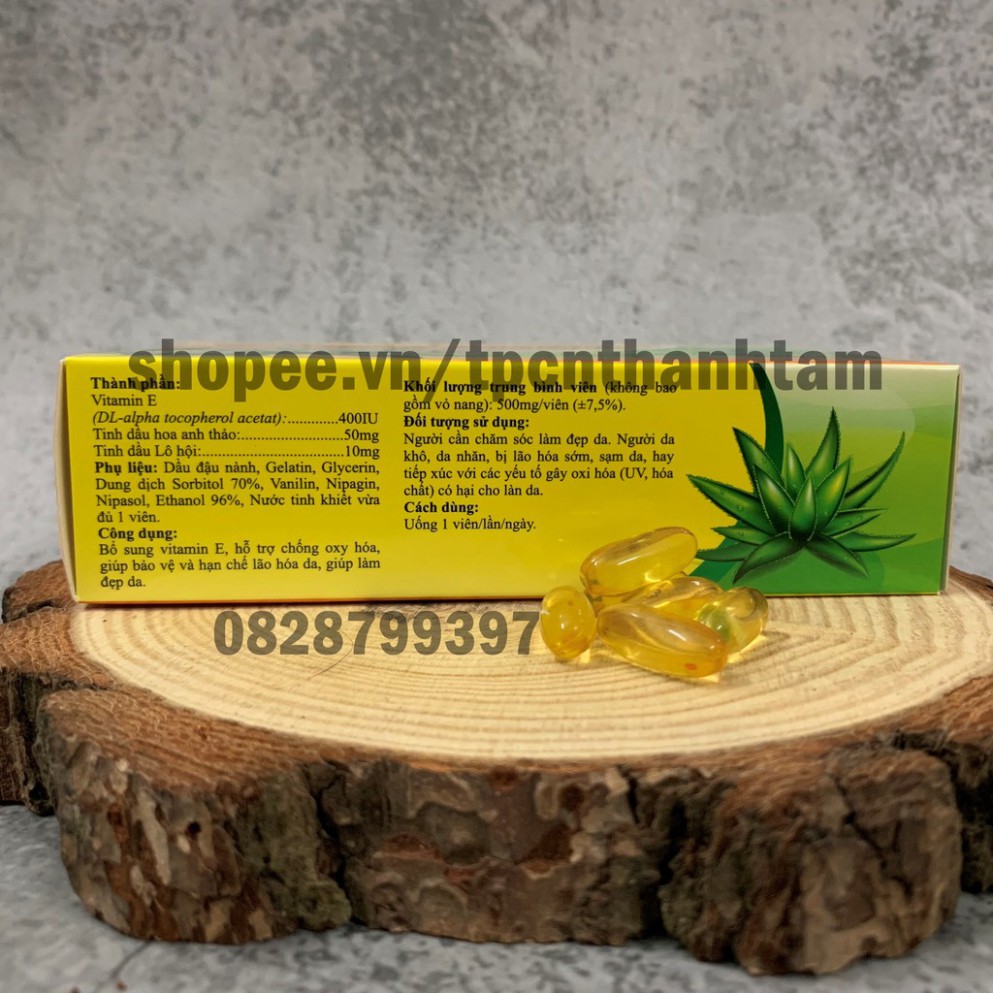 [40.000 mcg]VITAMIN E NATRE 400IU hỗ trợ làm đẹp da, chống lão hóa - Hộp 30 viên | BigBuy360 - bigbuy360.vn