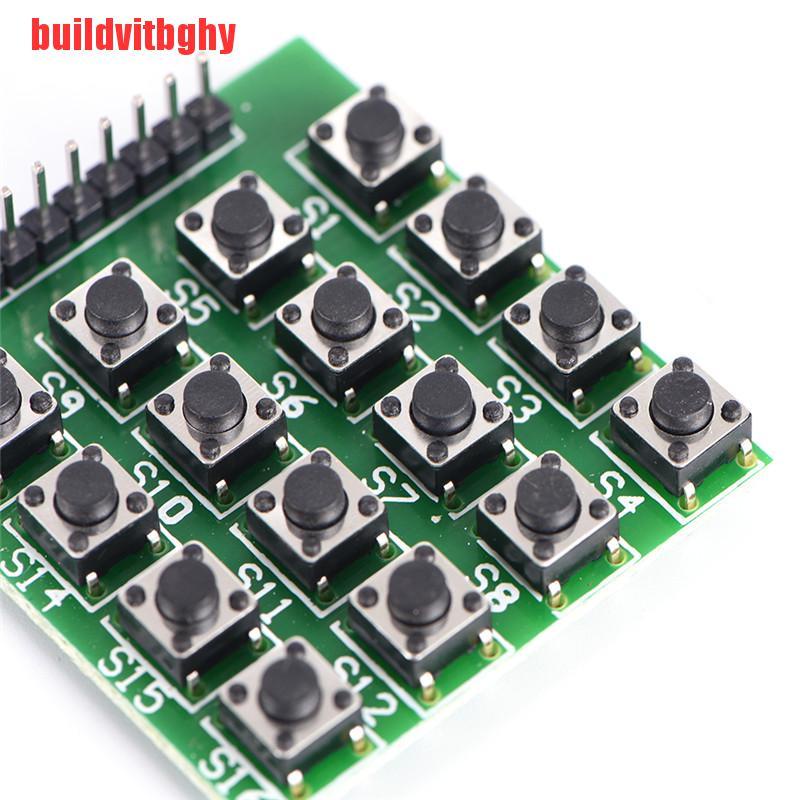 {buildvitbghy}4*4 Matrix Keypad Keyboard Module 16 Botton MCU For Arduino Atmel Stmap OSE