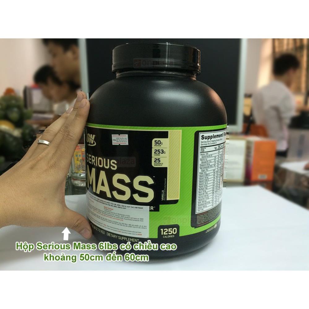 [FREE SHIP + CHÍNH HÃNG] Sữa Tăng Cân Cho Người Gầy On Optimum Nutrition Serious Mass 6 lbs (2.6 kg) [100% USA]