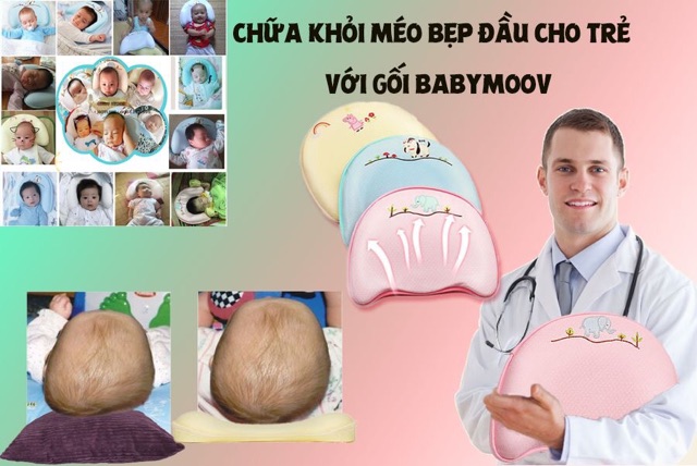Gối cao su non Baby Moov (có hộp) hàng chuẩn