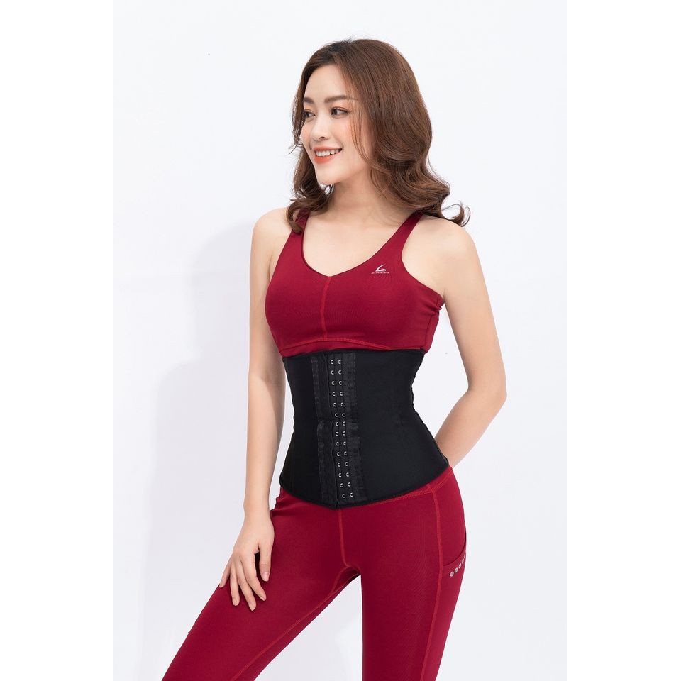 Đai nịt bụng latex Hy Lạp 25 xương-Gen nịt bụng lưng thẳng eo thon-Đai định hình latex chính hãng (Tặng thanh nới+Liner)
