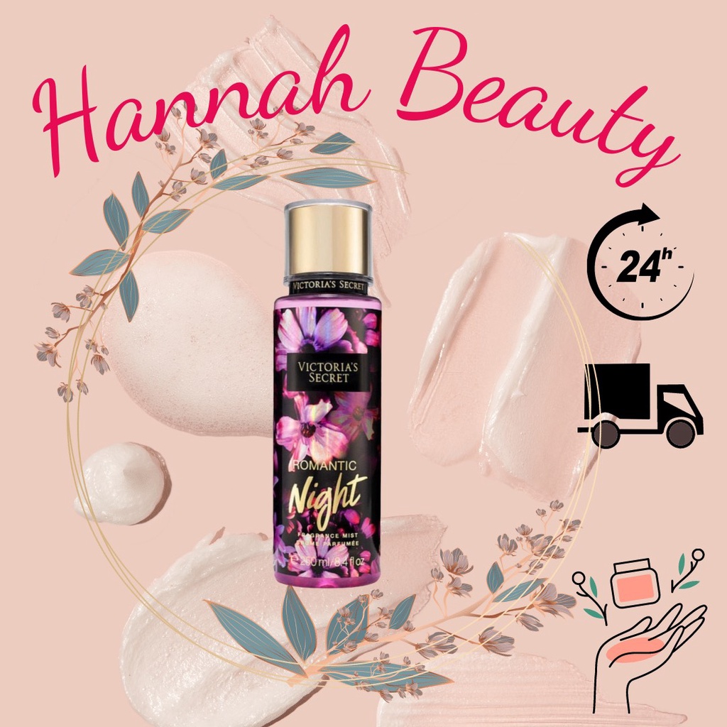♘ VICTORIA'S SECRET® Xịt Thơm Toàn Thân Body Mist - Romantic Night 250ml ♘