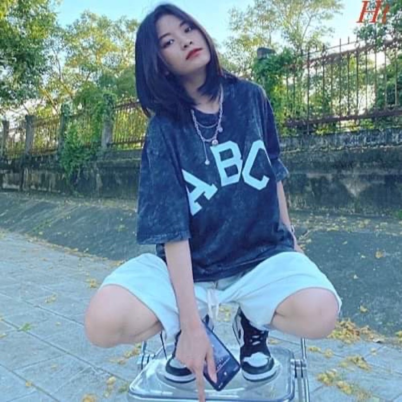 Áo loang chữ ABC H2A758