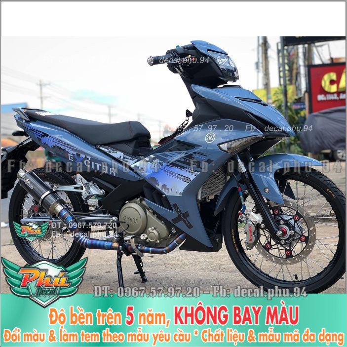 Tem rời Exciter 150 Xám xi măng City (X) -1