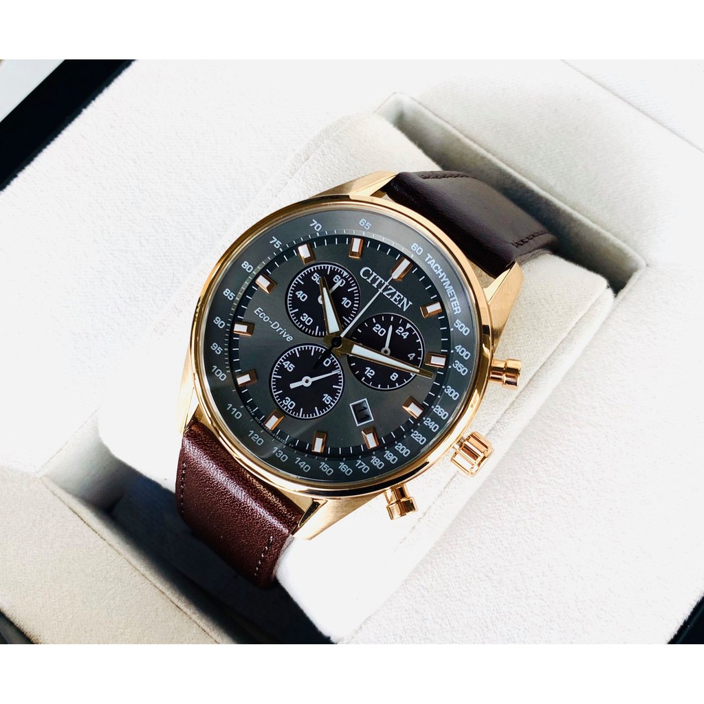🇯🇵  Đồng hồ nam Citizen Eco-Drive AT2393-17H - Mẫu chronograph cực độc đáo