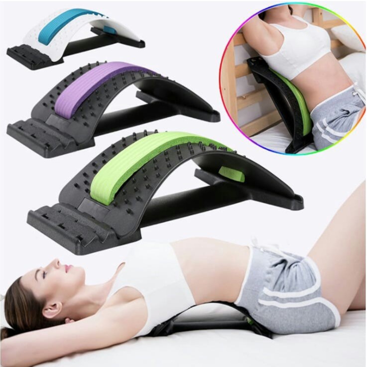 Khung Định Vị Cột Sống - Nắn Chỉnh Cột Sống - Massage Lưng - Hỗ Trợ Mỏi Lưng - Dễ Ngủ ( Màu Tím )