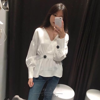 Áo cổ v zara