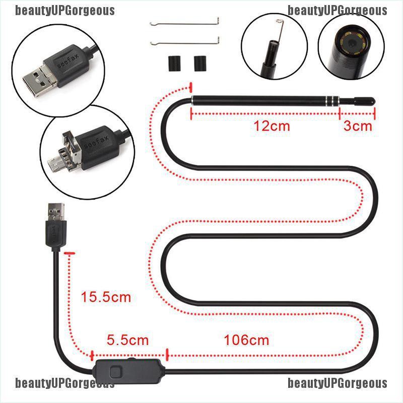 (Hàng Mới Về) Bộ Dụng Cụ Lấy Ráy Tai Có Đèn Led Kỹ Thuật Số