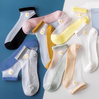 Combo 5 đôi tất lưới hoa cúc
