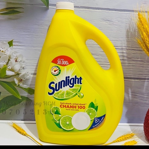 Nước rửa chén Sunlight 3,6kg (đủ 5 hương best seller - bao bì có thể thay đổi tùy đợt nhập hàng)