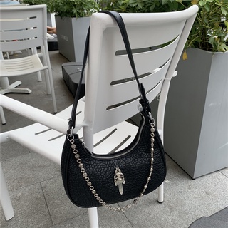 I3KC Chrome Hearts armpit bag advanced sense chain Crescent bag 2022 New Fashion shoulder small bag shoulder crossbody women's bag