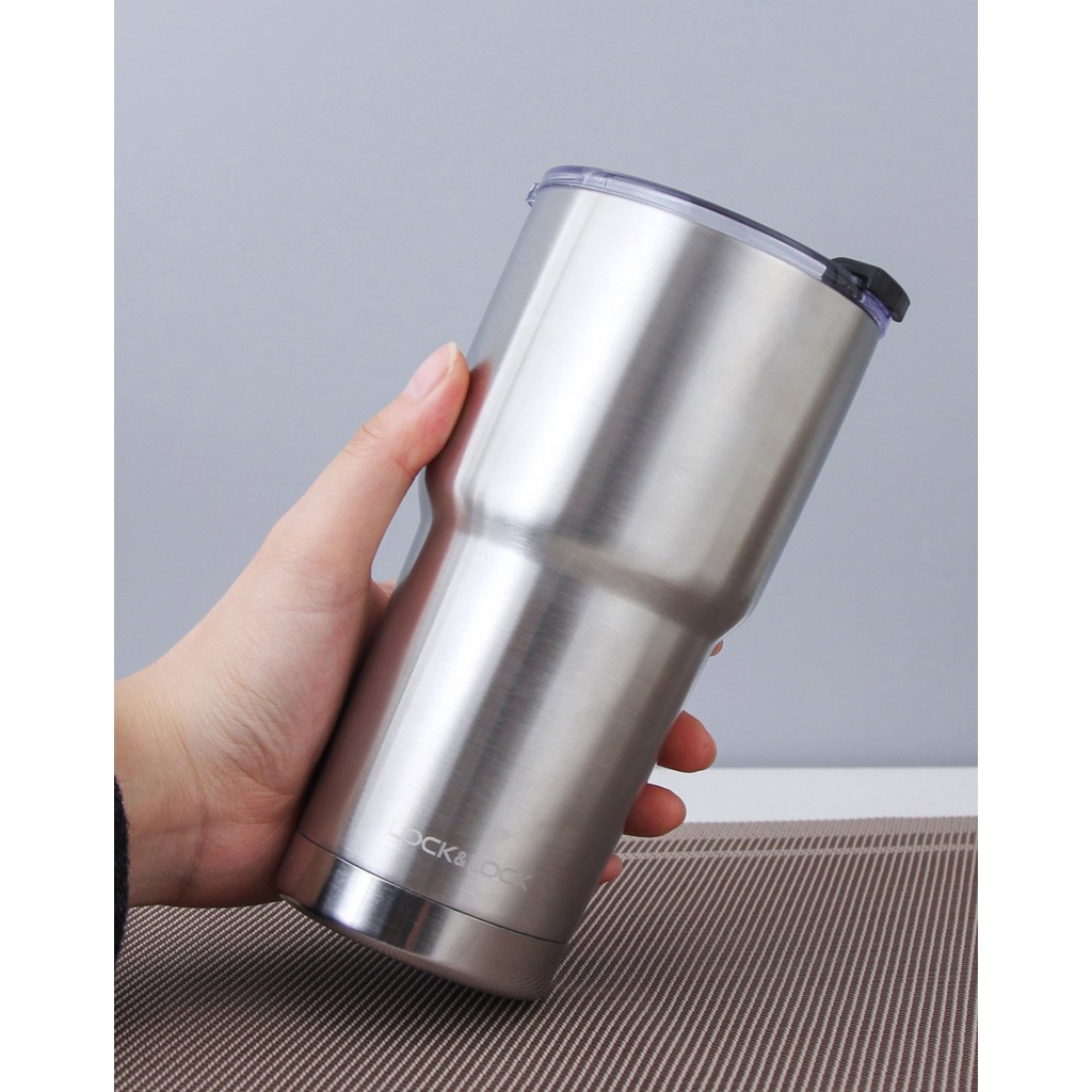 Bình giữ nhiệt Lock&Lock Swing Tumbler - Màu bạc LHC4136SLV/LHC4137SLV/LHC4138SLV