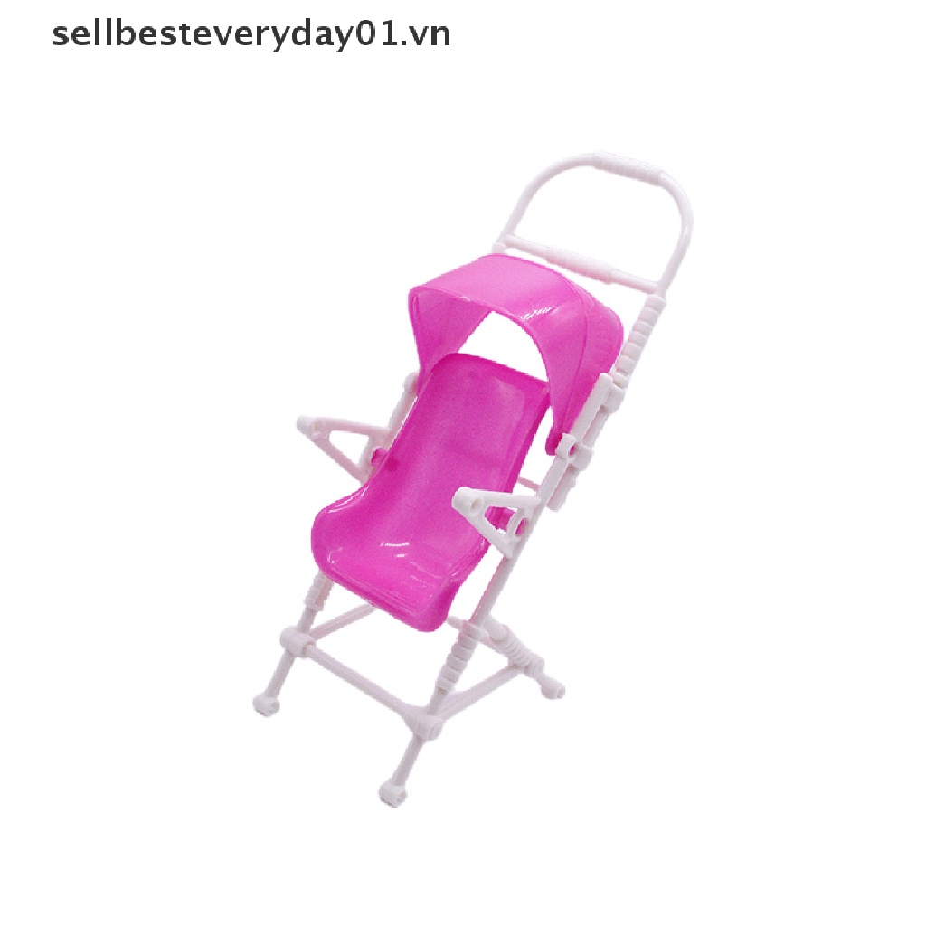 Đồ Chơi Lắp Ráp Xe Đẩy Em Bé Họa Tiết Hoạt Hình Trang Trí Nhà Búp Bê