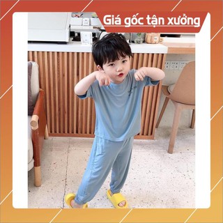 Quần áo trẻ em,đồ bộ em bé - bộ minky mom tay ngắn quần dài cho bé trai bé gái - bộ ngủ cho bé