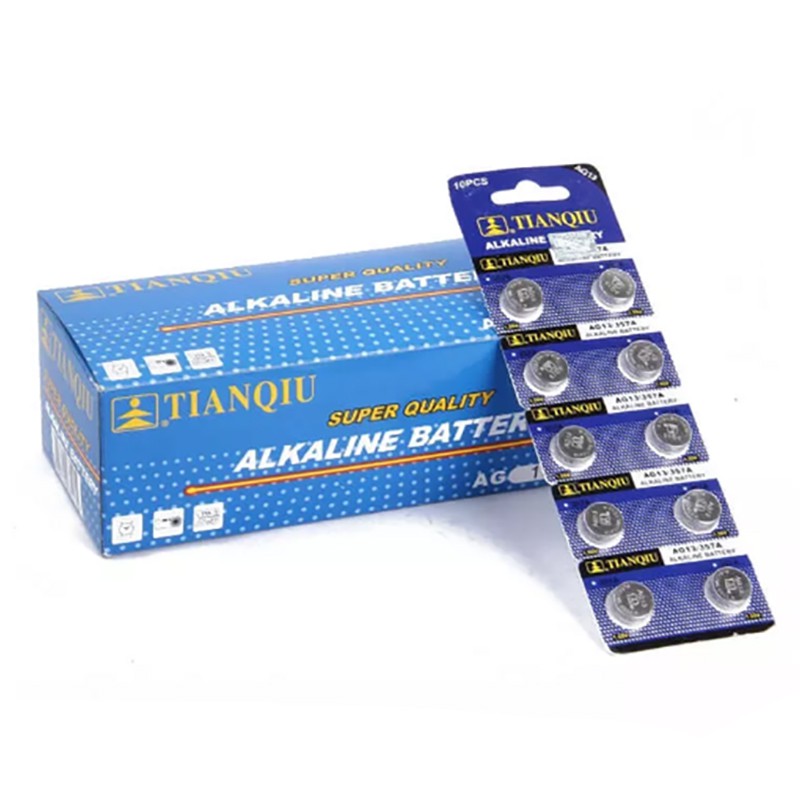 1 vỉ 10 viên - Pin AG13 1128MP 1166A D76A G13A GPA7 GPA76 LR44 LR1154 Tianqiu