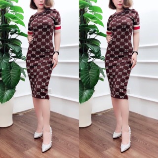 Váy len body Gucci