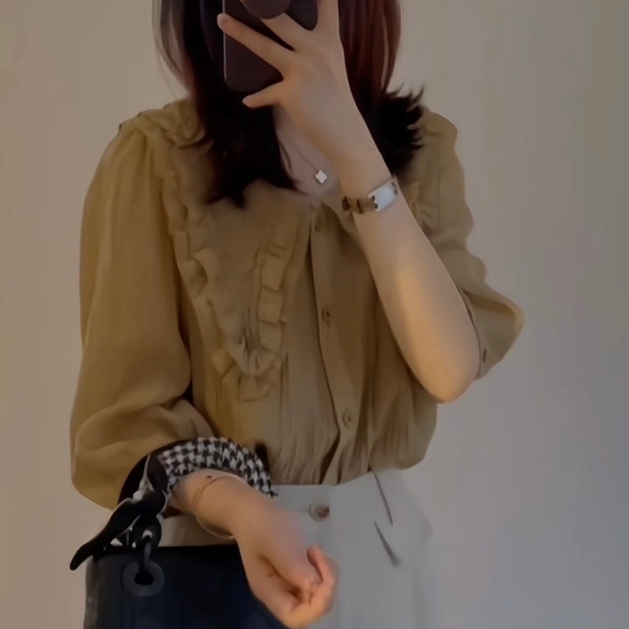 SUXI Áo Ngắn Tay Dáng Rộng Màu Sắc Đơn Giản Dễ Phối Đồ Cho Nữ