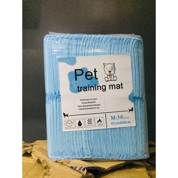 Bịch Tã lót cho chó mèo đi vệ sinh vào khay, chuồng bằng giấy siêu thấm hút 100, 50 miếng