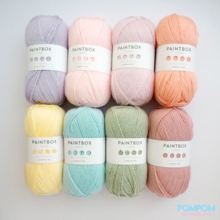 Len sợi Acrylic Paintbox Yarns Simply DK (Tông màu Pastel)
