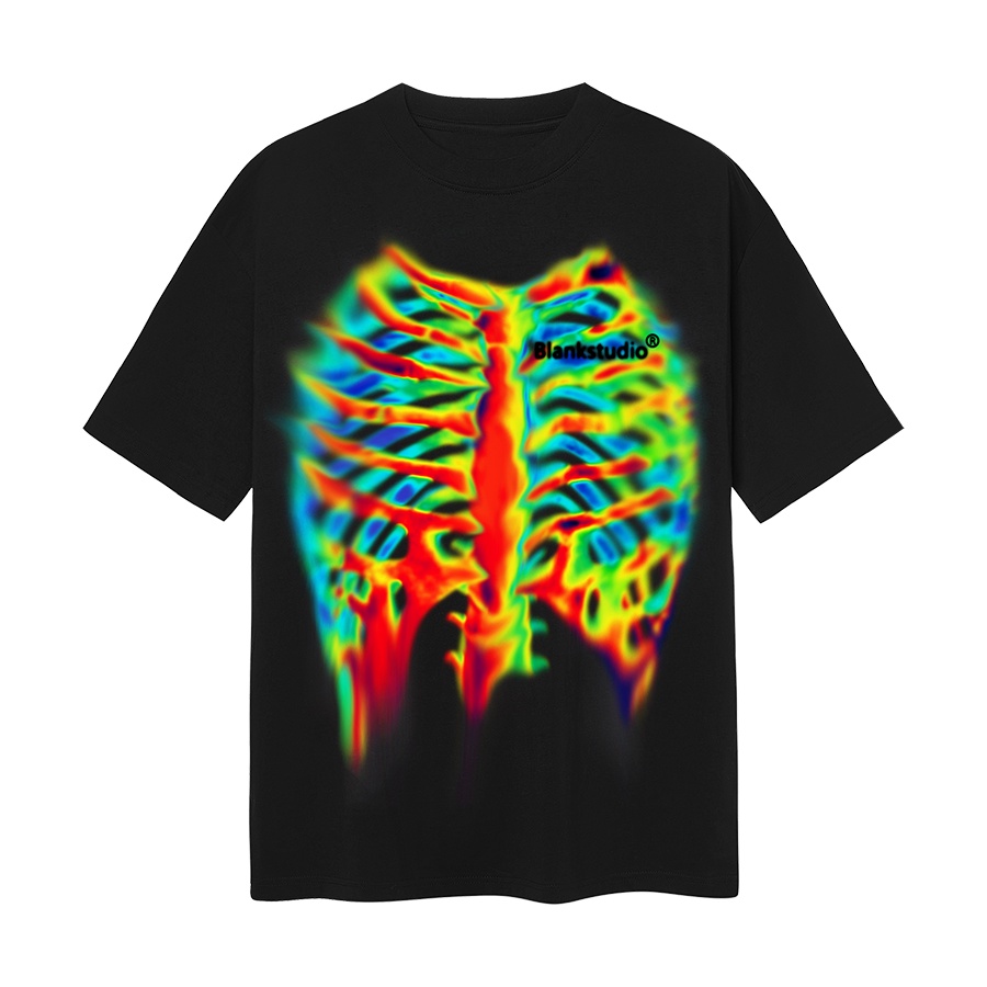 BLANK | Áo Thun BONE Tay Lỡ Unisex - Đen/Trắng/Cafe Sữa Cổ Tròn