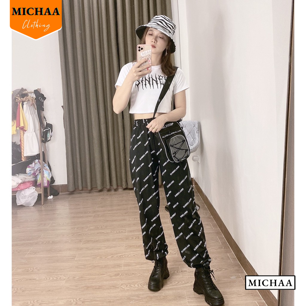 Áo Croptop Nữ Cổ Tròn Tay Ngắn SINNER Đẹp Ôm Body, Áo Thun Croptop Kiểu Sexy Chất Thun Borip - MICHAA CR67